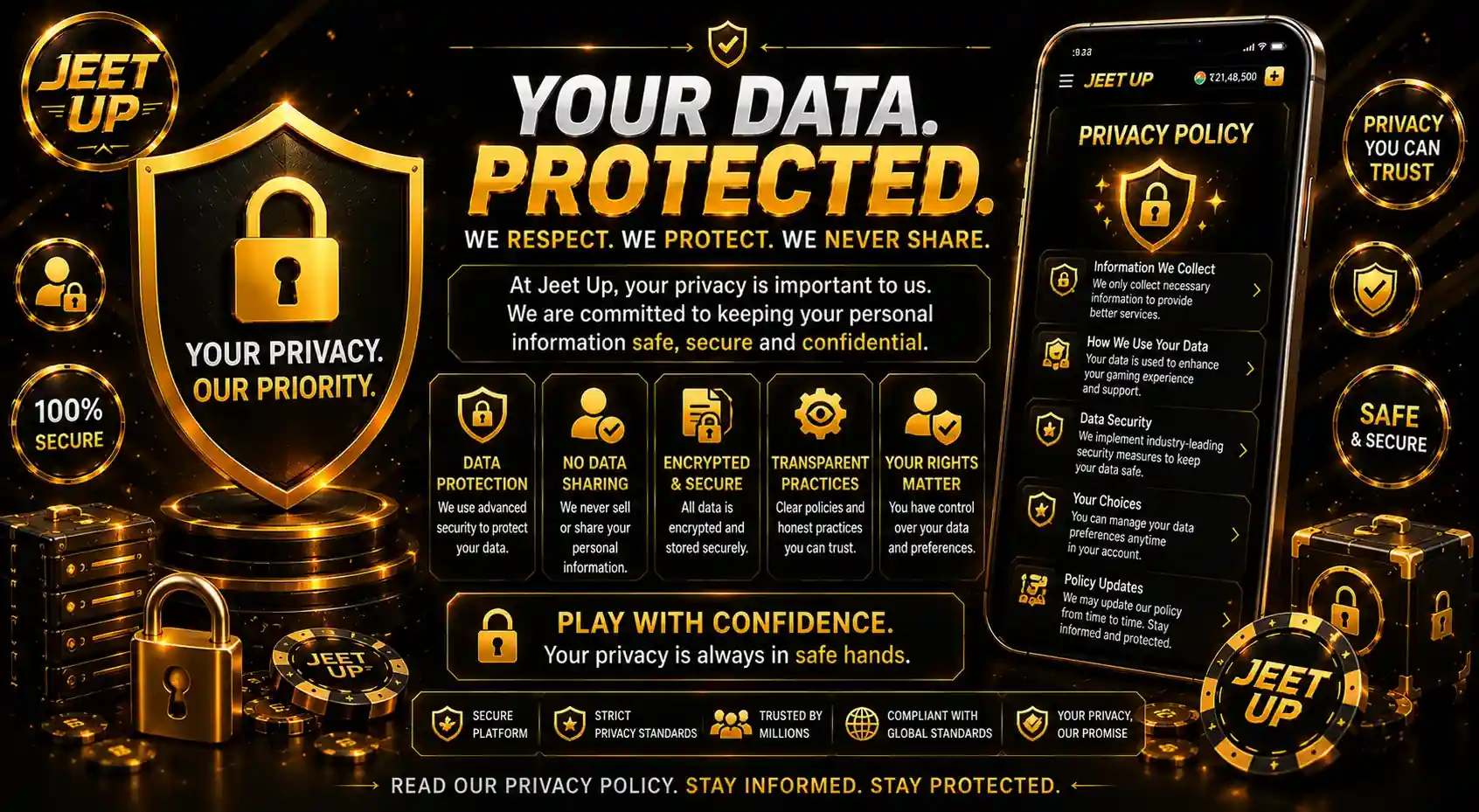 Privacy Policy Jeet Up Protecting your data with secure and transparent privacy practices